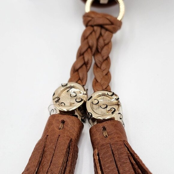 NEW! AUTHENTIC GUCCI GG CALF LEATHER TASSEL LONG WALLET IN WHISKY BROWN - Picture 3 of 13